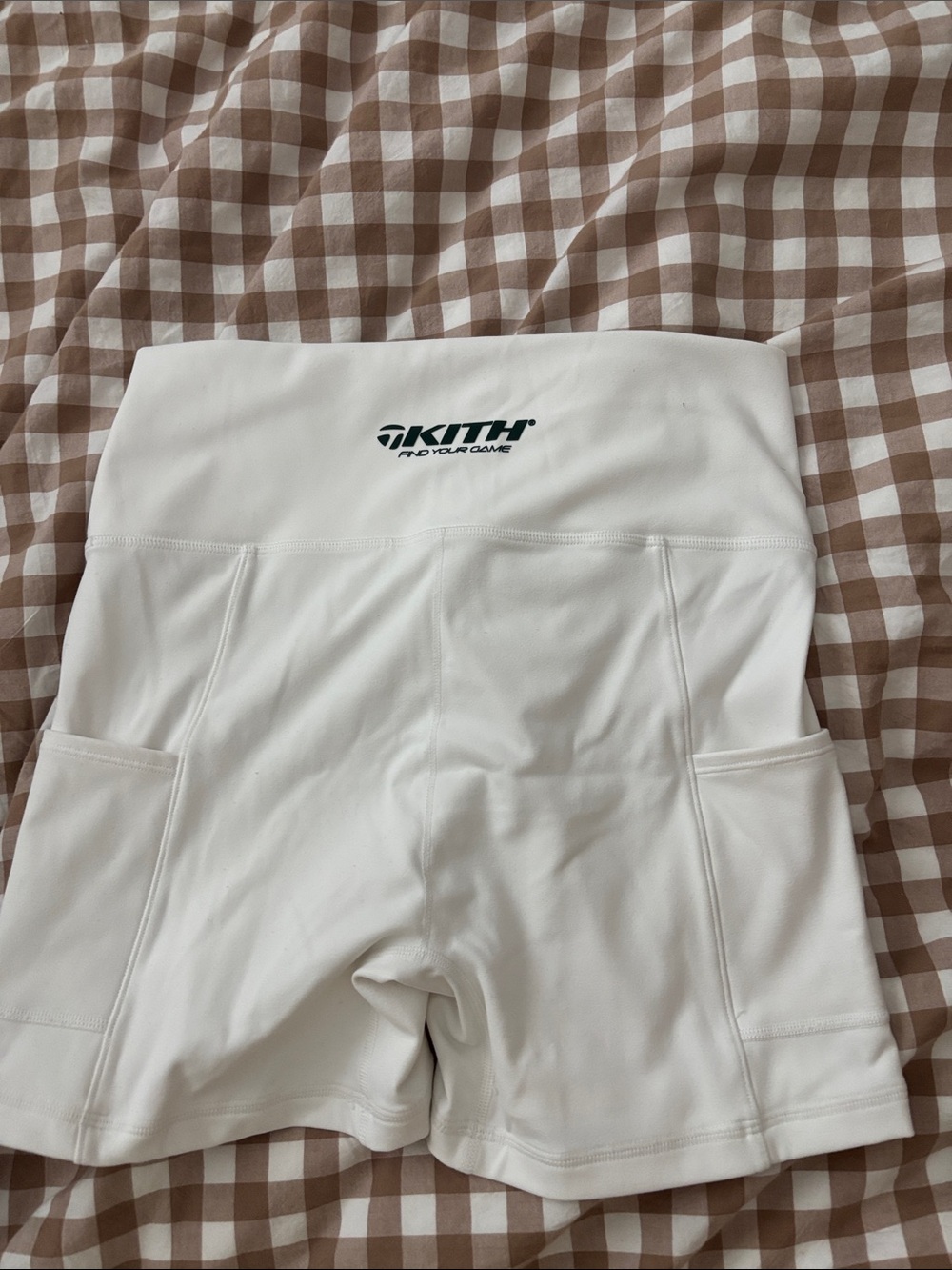 Kith x  Taylor Made White High-Waist Active Shorts